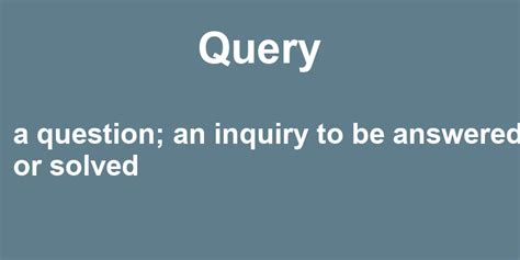 query meaning in tagalog|QUERIES Meaning in Tagalog .